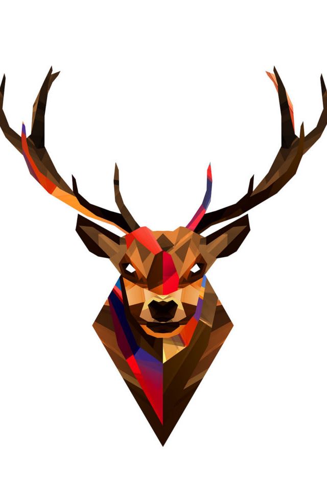 640x960 Clean Geometric Animal - animal iPhone 4s Wallpaper