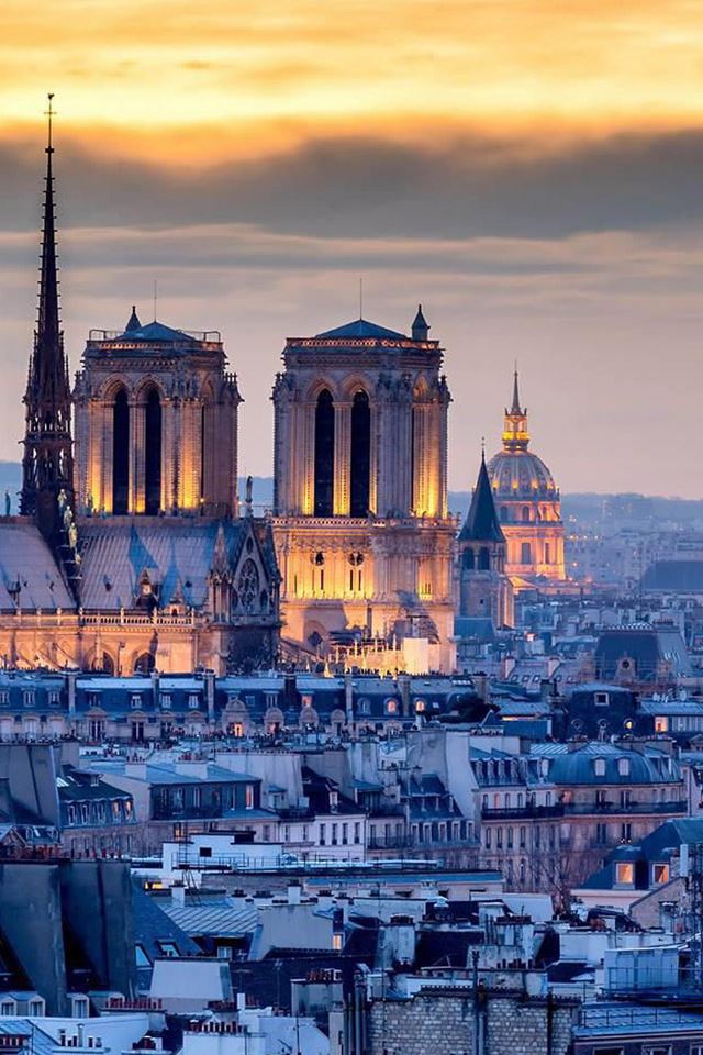 640x960 Romantic  Paris Night - city iPhone 4s Wallpaper