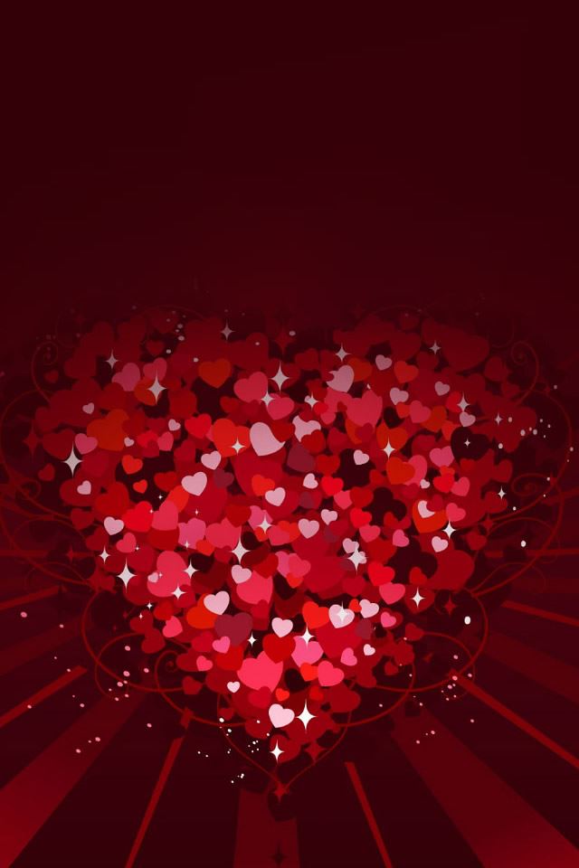 640x960 Abstract Love Heart - sweet iPhone 4s Wallpaper