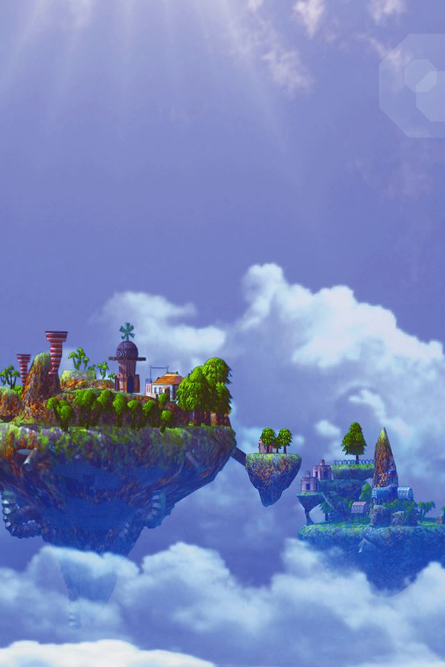 640x960 Fairy Sky Island Castle - fairy iPhone 4s Wallpaper