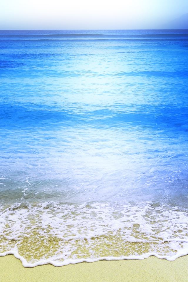 640x960 Pure Clean Soft sea wave - pure iPhone 4s Wallpaper