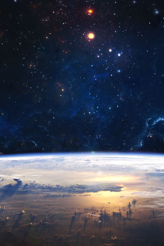 Starry Outer Space iPhone 4s wallpaper 