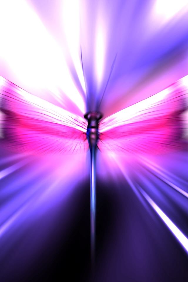 640x960 Purple Cristal Dragonfly - wing iPhone 4s Wallpaper