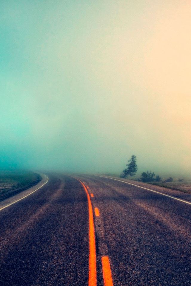 640x957 Road To Nowhere  - background iPhone 4s Wallpaper