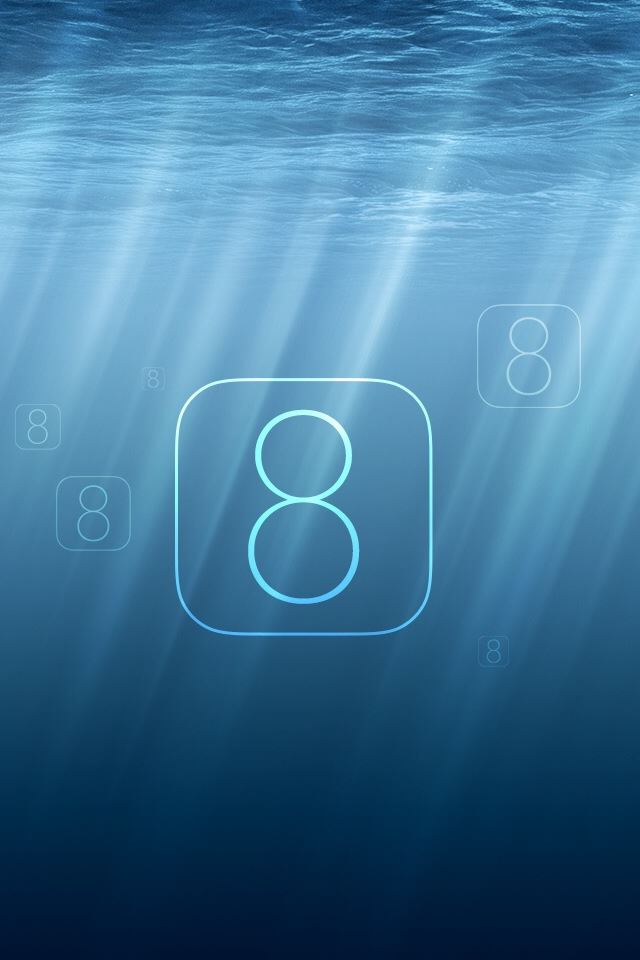 640x960 Undersea iOS 8 - water iPhone 4s Wallpaper
