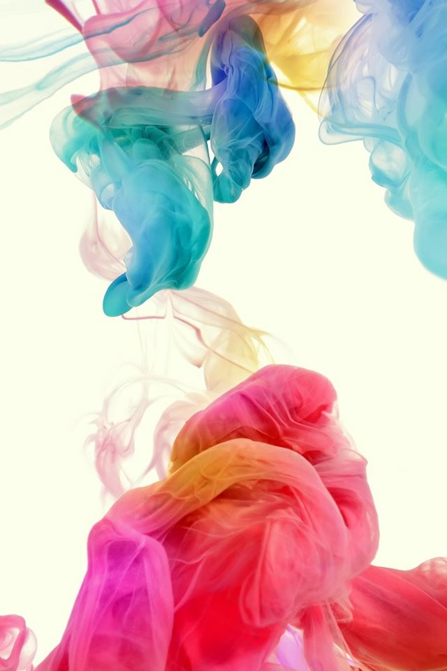 640x960 Dancing Ink Smoke - orange iPhone 4s Wallpaper