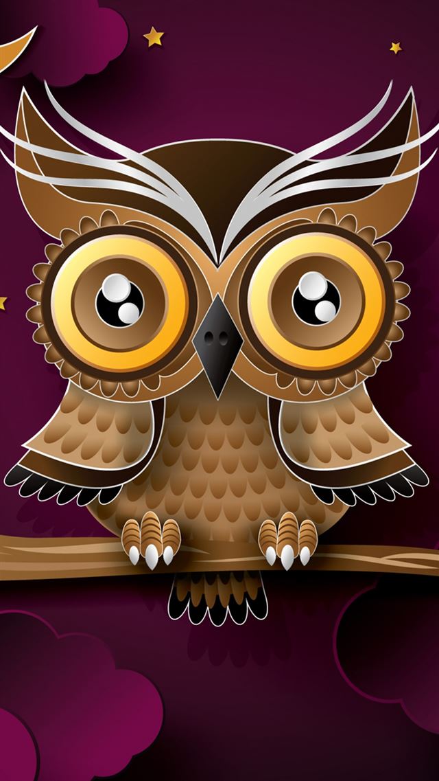 640x1136 Owl Bird Art Branch - bird iPhone 4s Wallpaper