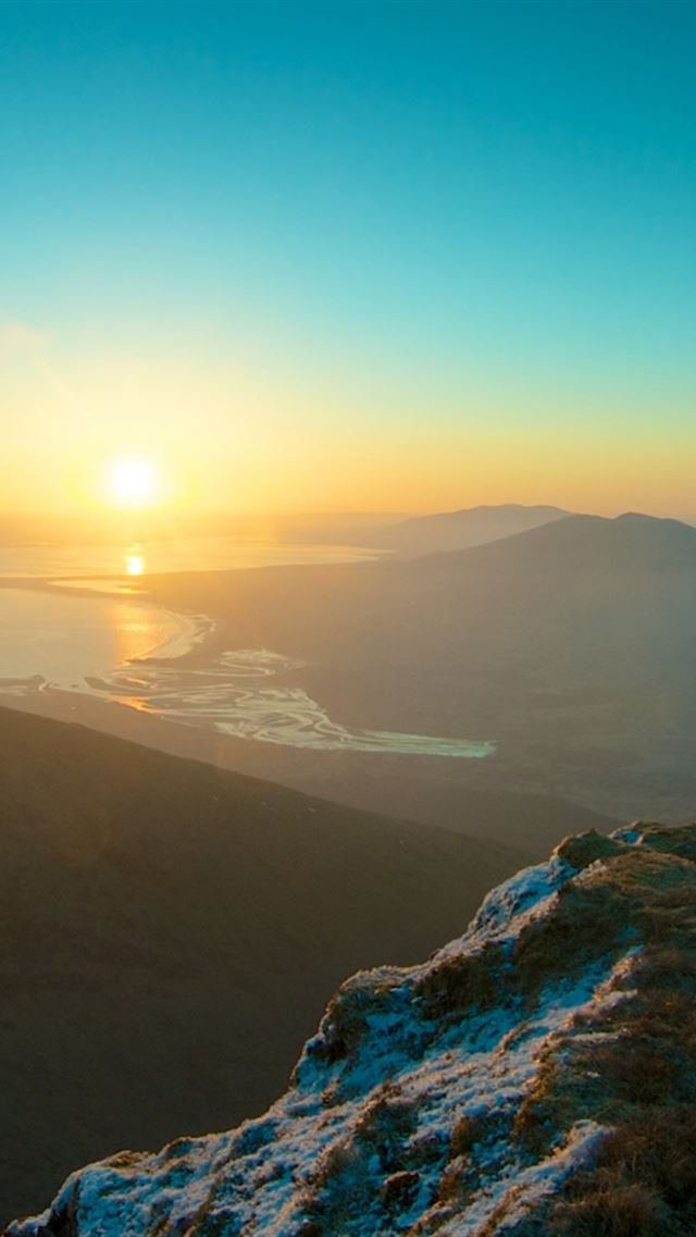 640x960 Mountains Sky Sunset Peaks - sunset iPhone 4s Wallpaper