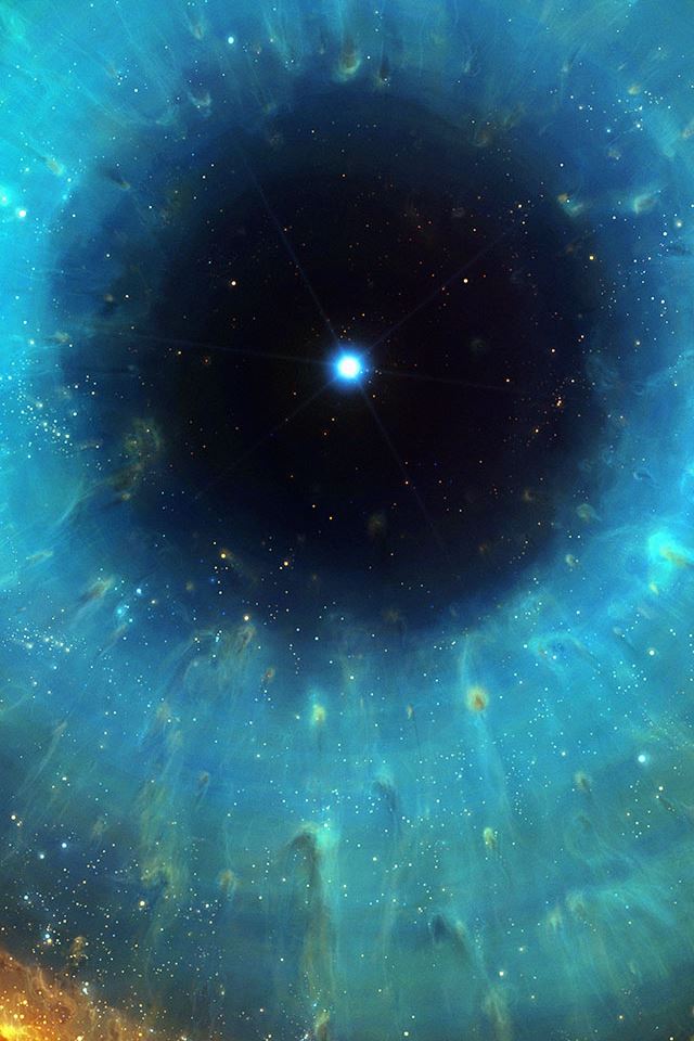 640x960 Galaxy Space Eye Center - eye iPhone 4s Wallpaper