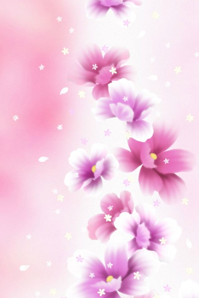 640x960 Fantasy Flower Bunch - flower iPhone 4s Wallpaper