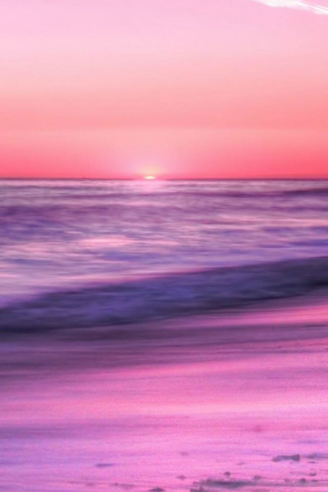 640x960 Sunrise Horizon Calm Sea Beach - horizon iPhone 4s Wallpaper