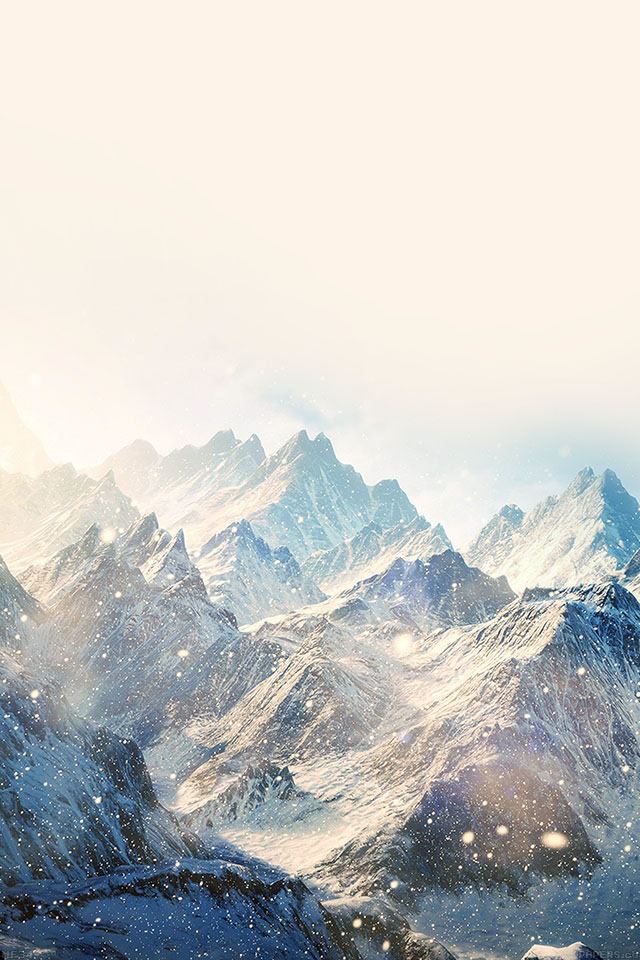 640x960 Winter Snowy Mountain landscape - landscape iPhone 4s Wallpaper