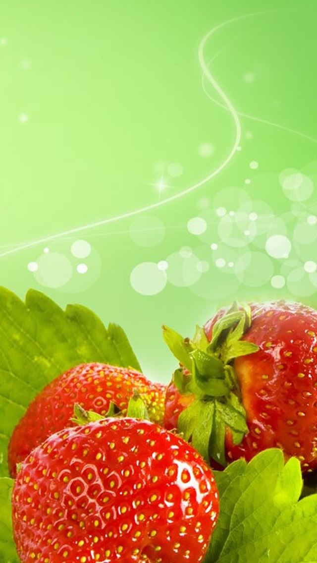 640x1136 Fresh Strawberry Macro -  iPhone 4s Wallpaper