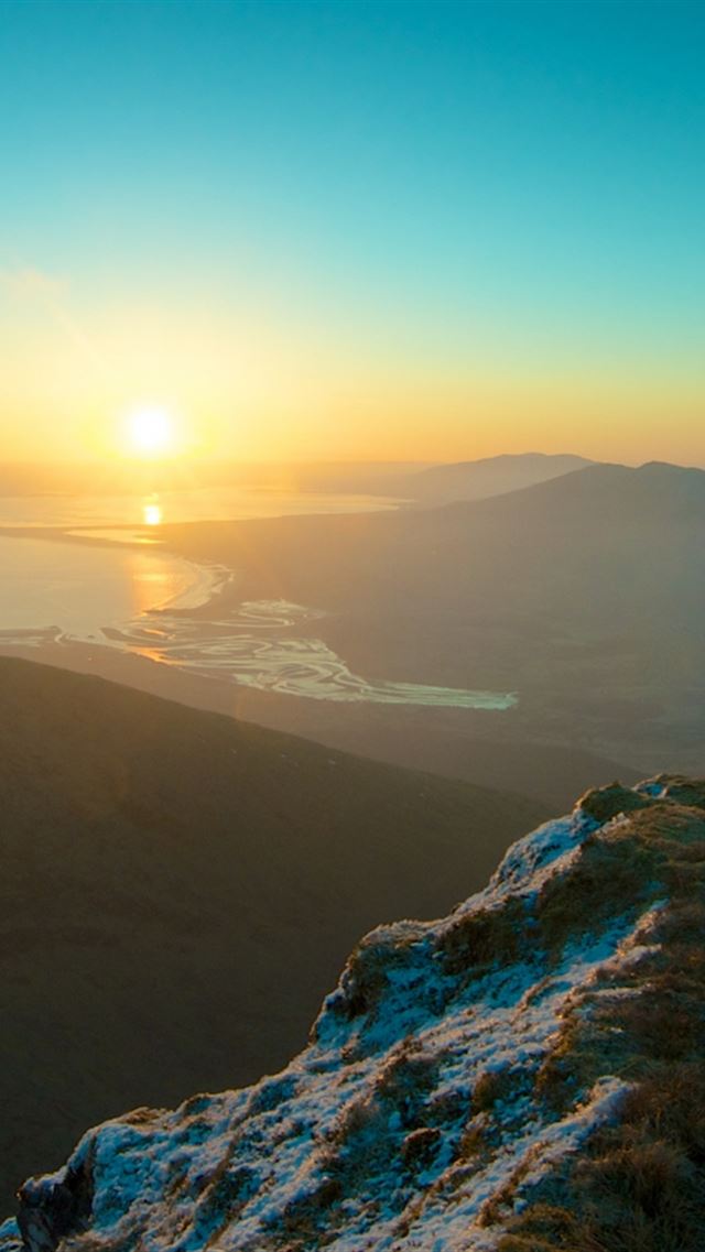 640x960 Mountain Sky Sunset Peak - sunset iPhone 4s Wallpaper