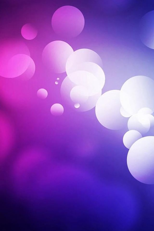 640x960 Abstract Purple Bubbles Bokeh - circle iPhone 4s Wallpaper