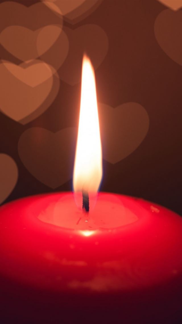 640x960 Candle Light Heart Dark - dark (black) iPhone 4s Wallpaper