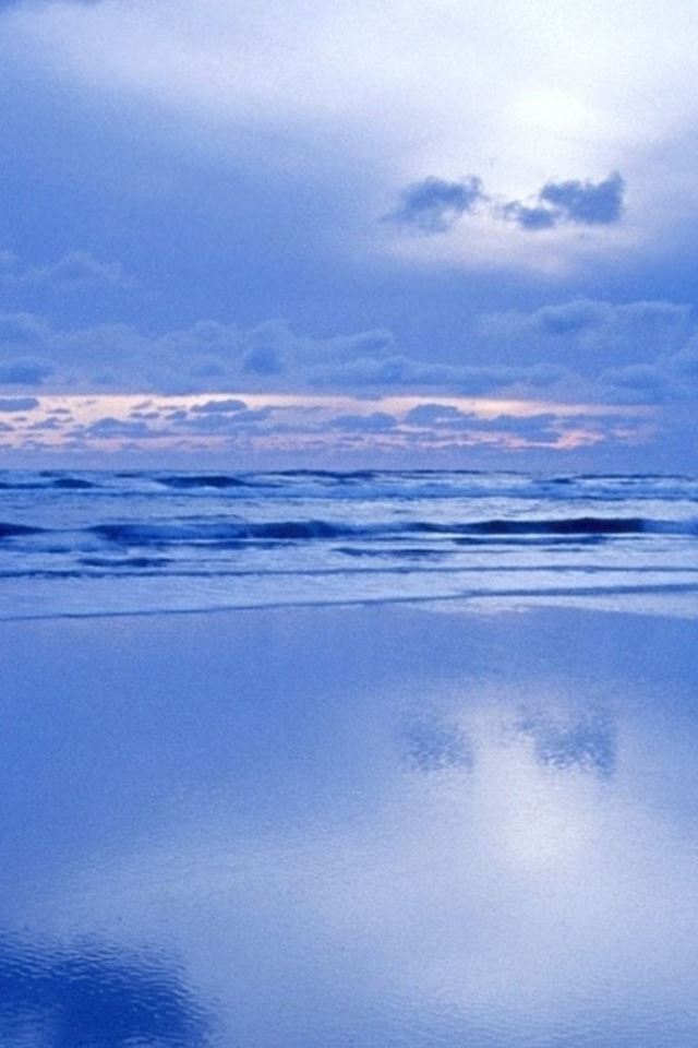 640x960 Nature Ocean Cloudy Skyscape - pure iPhone 4s Wallpaper