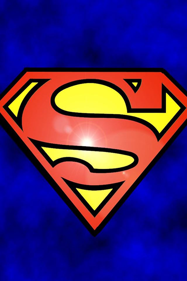 640x960 Superman Logo Art  - logo iPhone 4s Wallpaper