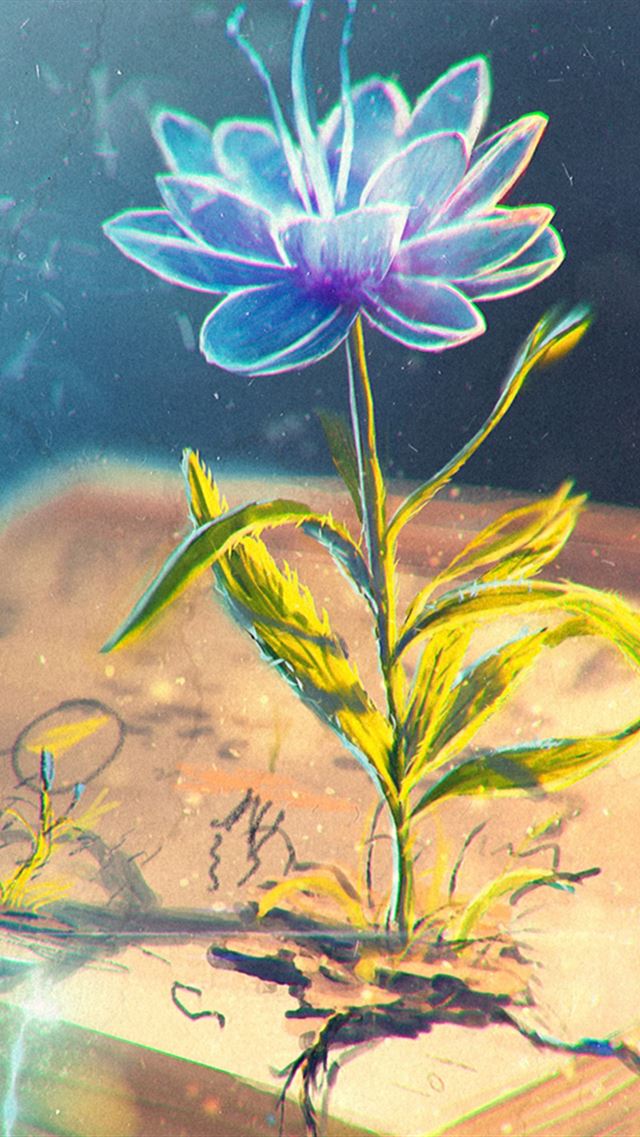 640x960 Flower Abstract Book Open - book iPhone 4s Wallpaper