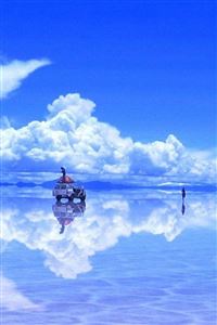 Driving On Mirror Ocean Beach wallpaper