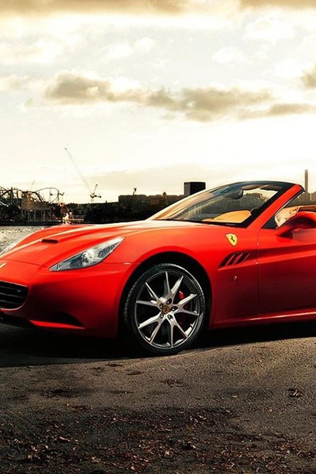 640x960 Luxury Red Car - brown iPhone 4s Wallpaper