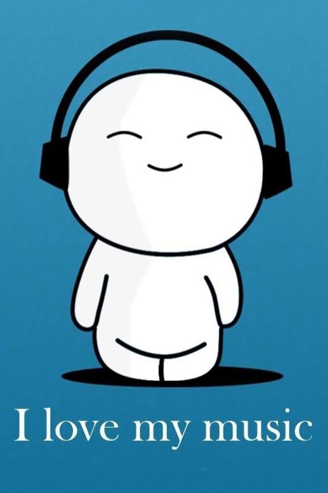640x960 I Love My Music Cartoon - toy iPhone 4s Wallpaper