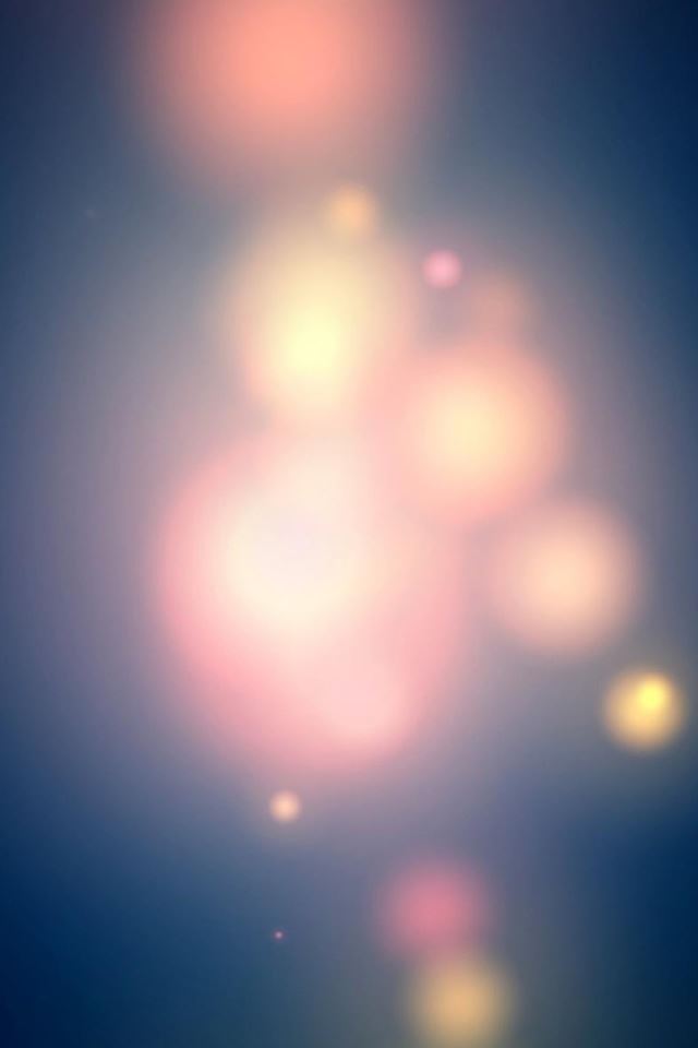 640x960 iOS8 Neon Light Bokeh Background - ios8 iPhone 4s Wallpaper