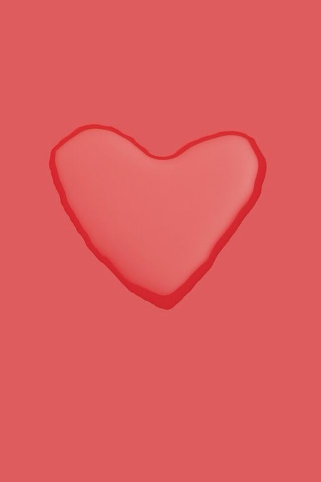 640x960 Abstract Minimal Love Water Drop - love iPhone 4s Wallpaper