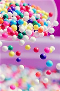 Abstract Shaking Falling Colorful Candy wallpaper