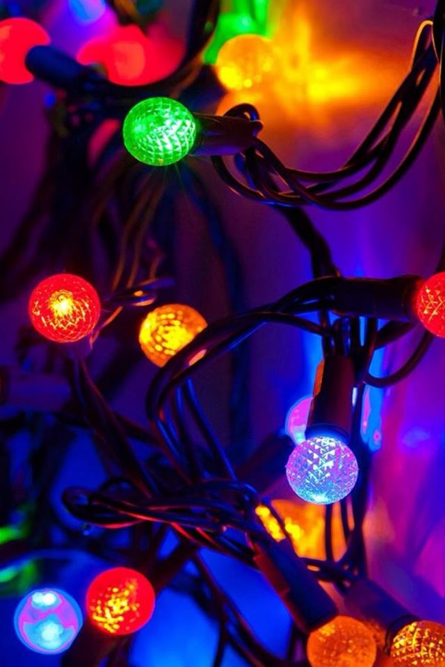640x960 New Year 2015 Colorful Neon Light - holiday iPhone 4s Wallpaper