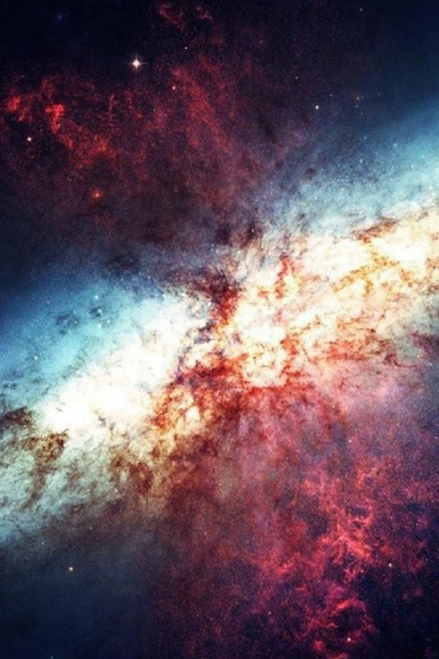 640x960 Outer Space Fantasy Nebula - glow iPhone 4s Wallpaper