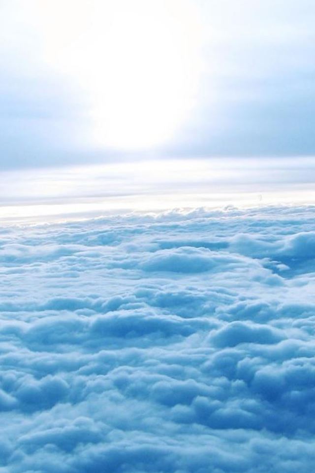 640x960 Nature Hanging Sun In Heavy Clouds - clouds iPhone 4s Wallpaper