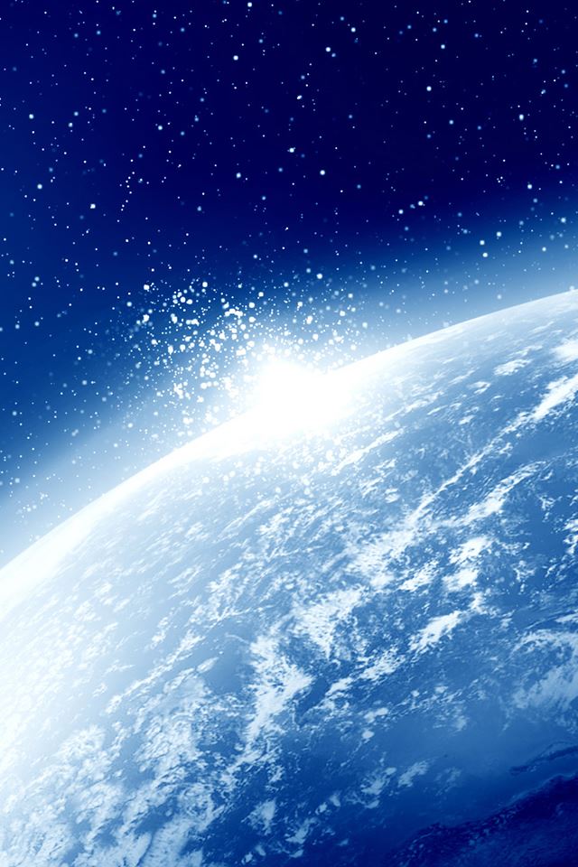 640x960 Brilliant Blue Space - milky iPhone 4s Wallpaper