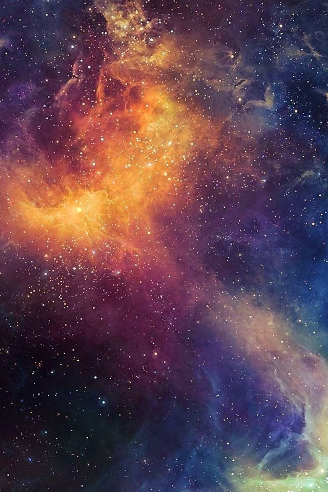 640x960 Beautiful Colored Space Nebula - beautiful iPhone 4s Wallpaper