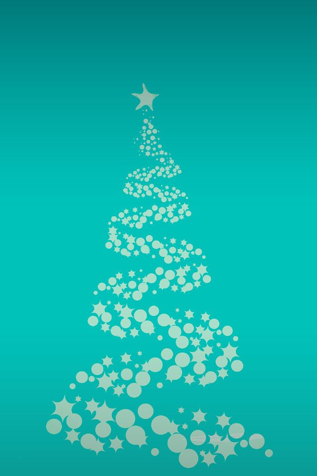 640x960 Christmas Snowy Tree Pattern Background -  iPhone 4s Wallpaper