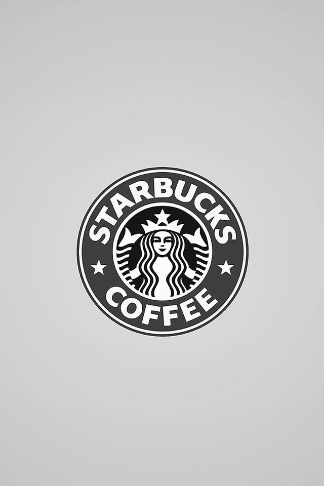 640x960 Simple Starbucks Coffee Logo - art iPhone 4s Wallpaper