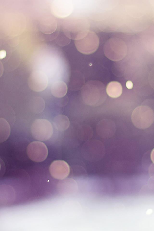 640x960 Winter Snow Bokeh Background - circle iPhone 4s Wallpaper