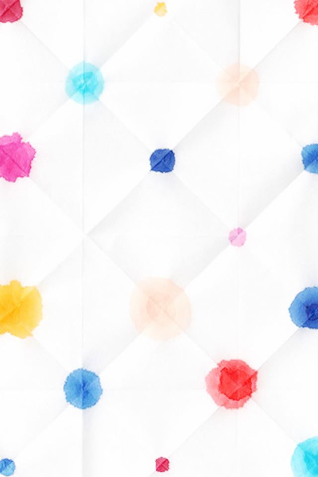 640x960 Abstract Watercolor Dots White Pattern - pure iPhone 4s Wallpaper