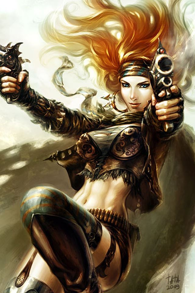 640x960 Hunter Girl -  iPhone 4s Wallpaper