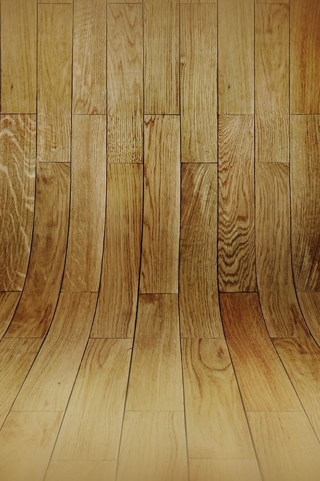 640x960 Curved 3D Wood Plank Texture Pattern - brown iPhone 4s Wallpaper