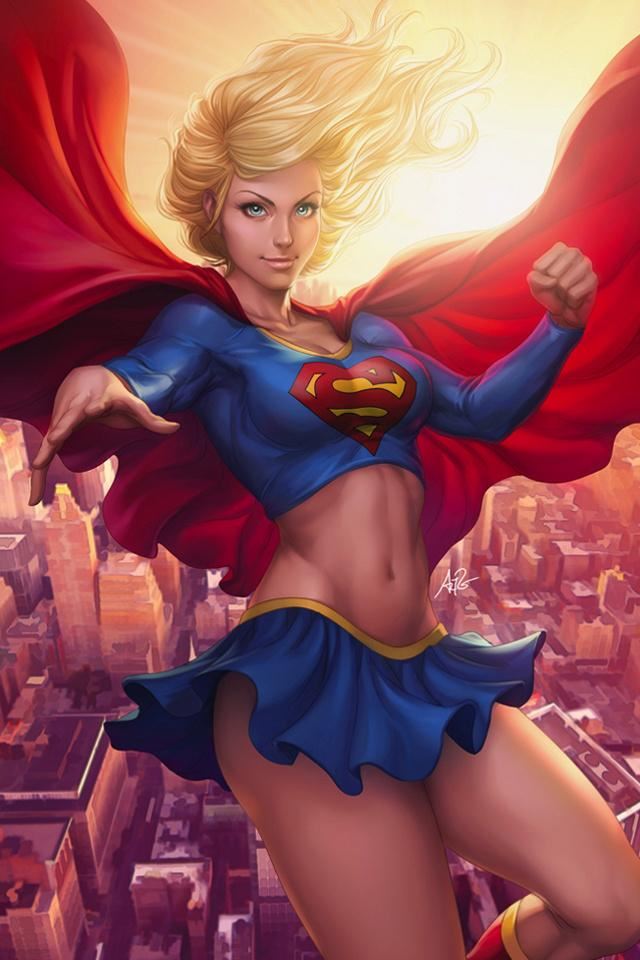 640x960 SuperGirl - beauty iPhone 4s Wallpaper