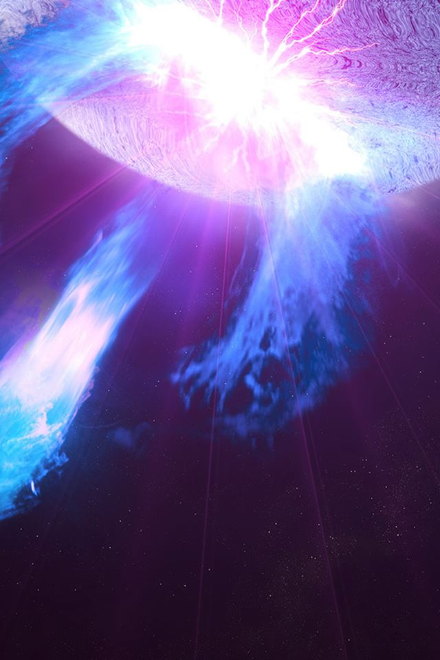 640x960 Space Flare Light Dark Purple Pattern - flare iPhone 4s Wallpaper