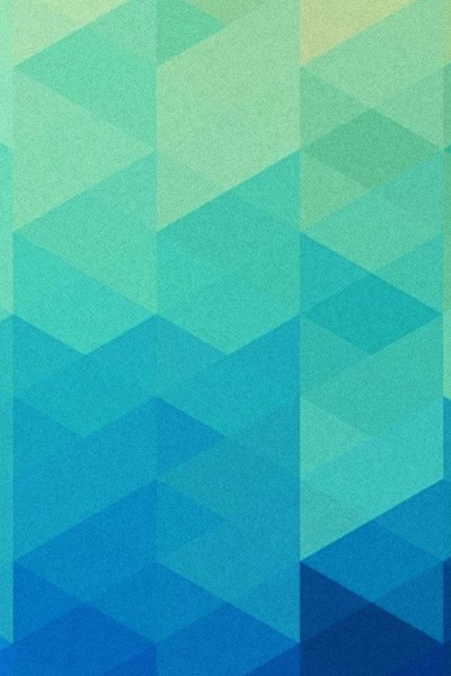 640x960 Triangle Art Euro Blue Moda Pattern - art iPhone 4s Wallpaper