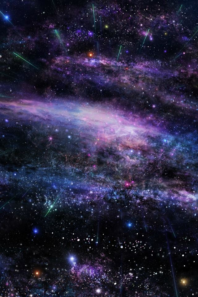 640x960 Fantasy Art Star Tree Sky Space - art iPhone 4s Wallpaper