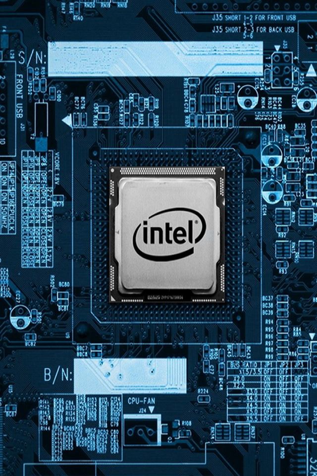 640x960 Intel CPU Motherboard Internals -  iPhone 4s Wallpaper