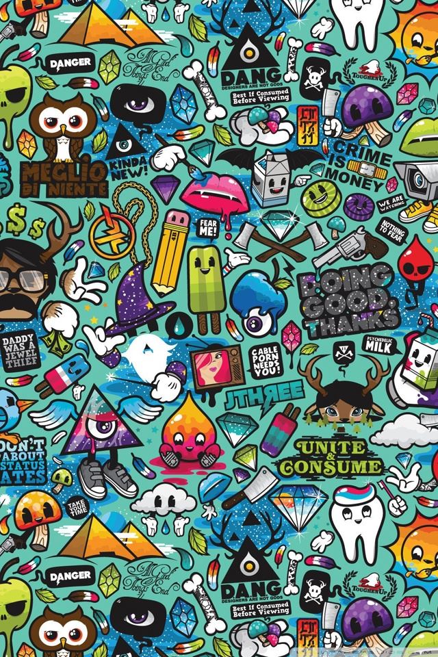 640x960 Comics BG - cute iPhone 4s Wallpaper