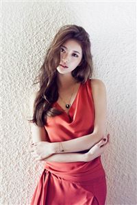 Suzy Missa Kpop Red Dress wallpaper