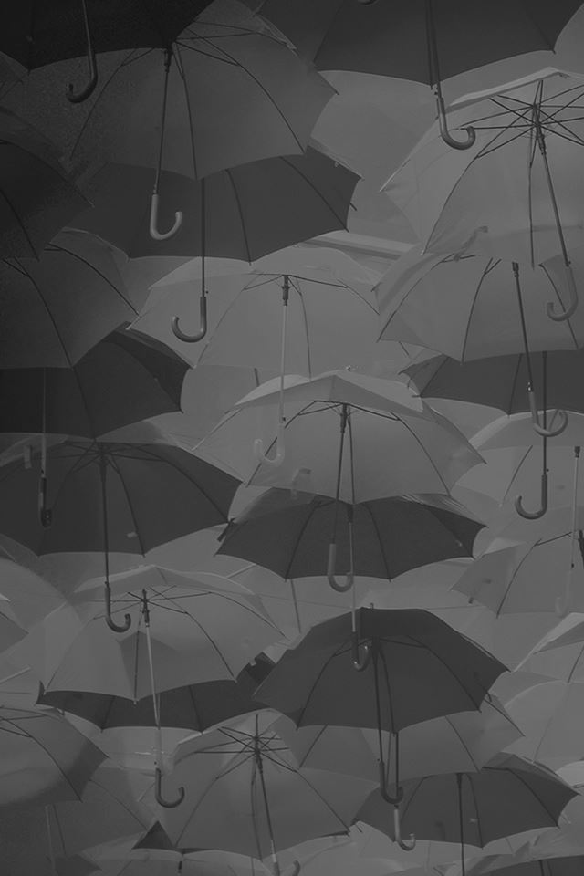 640x960 Umbrella Party Dark Pattern - brown iPhone 4s Wallpaper