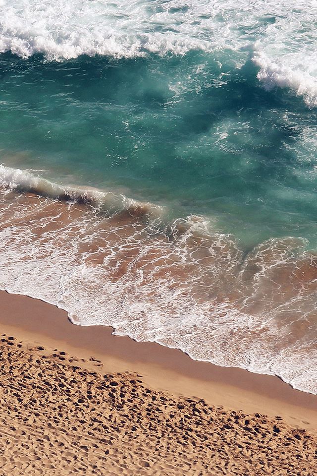 640x960 Ocean Beach Wave Coast  Nature Sea Water Summer - beach iPhone 4s Wallpaper