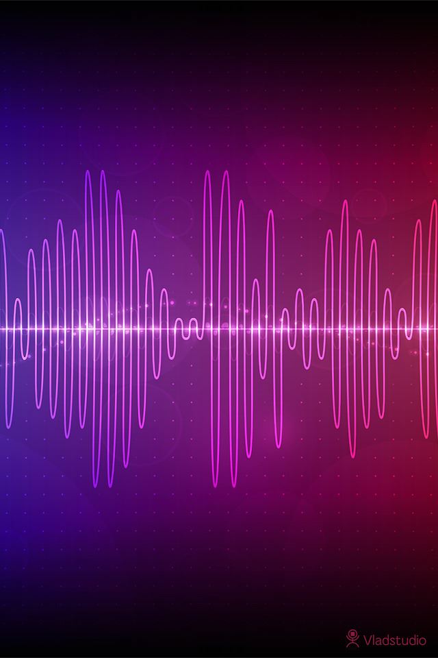 640x960 Audio Waves -  iPhone 4s Wallpaper